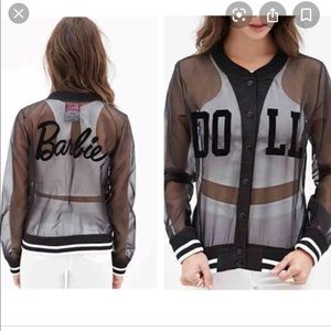 Barbie Doll varsity jacket